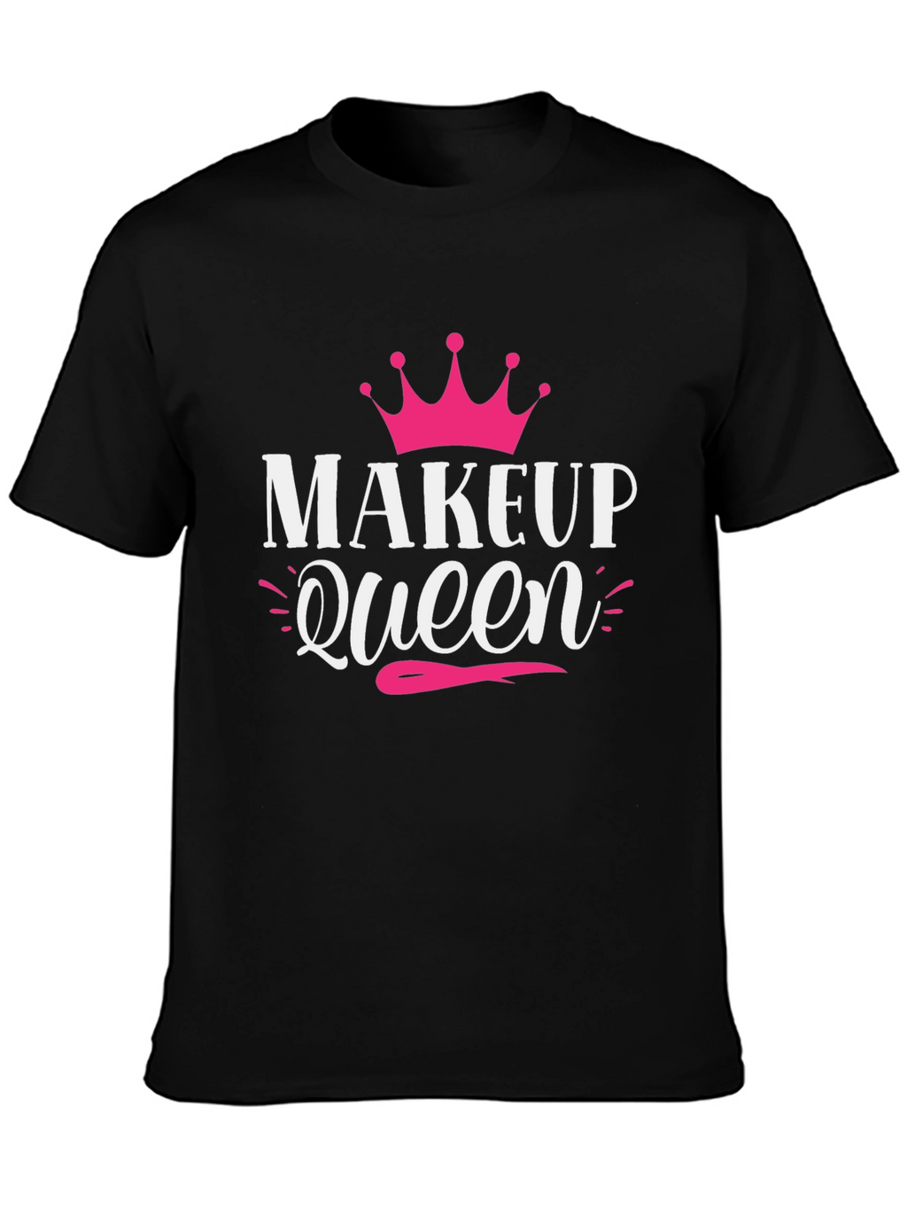 Makeup Queen Graphic Tee - Trendy Fashion