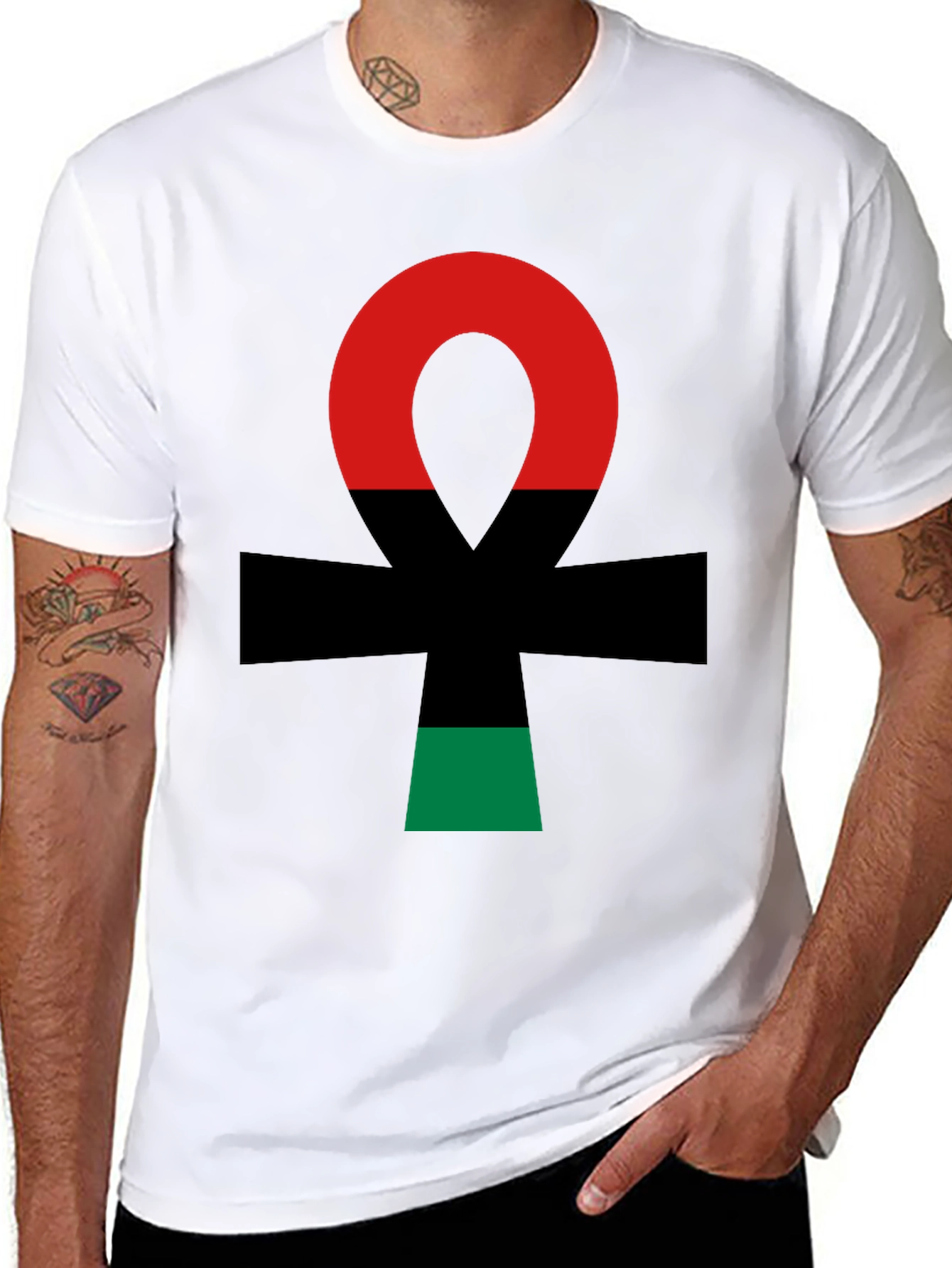 Pan-African Ankh T-Shirt - Black Empowerment