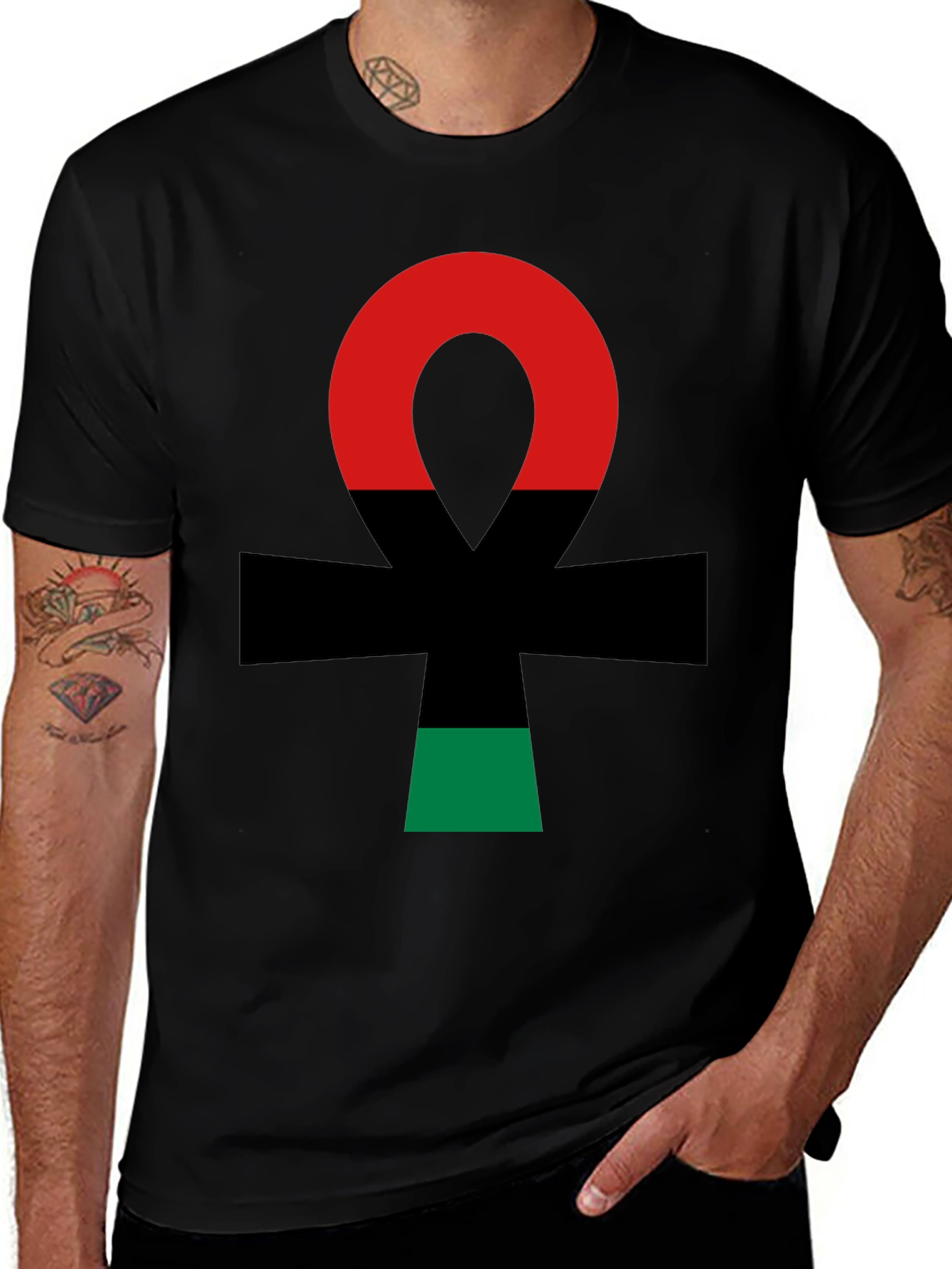 Pan-African Ankh T-Shirt - Black Empowerment