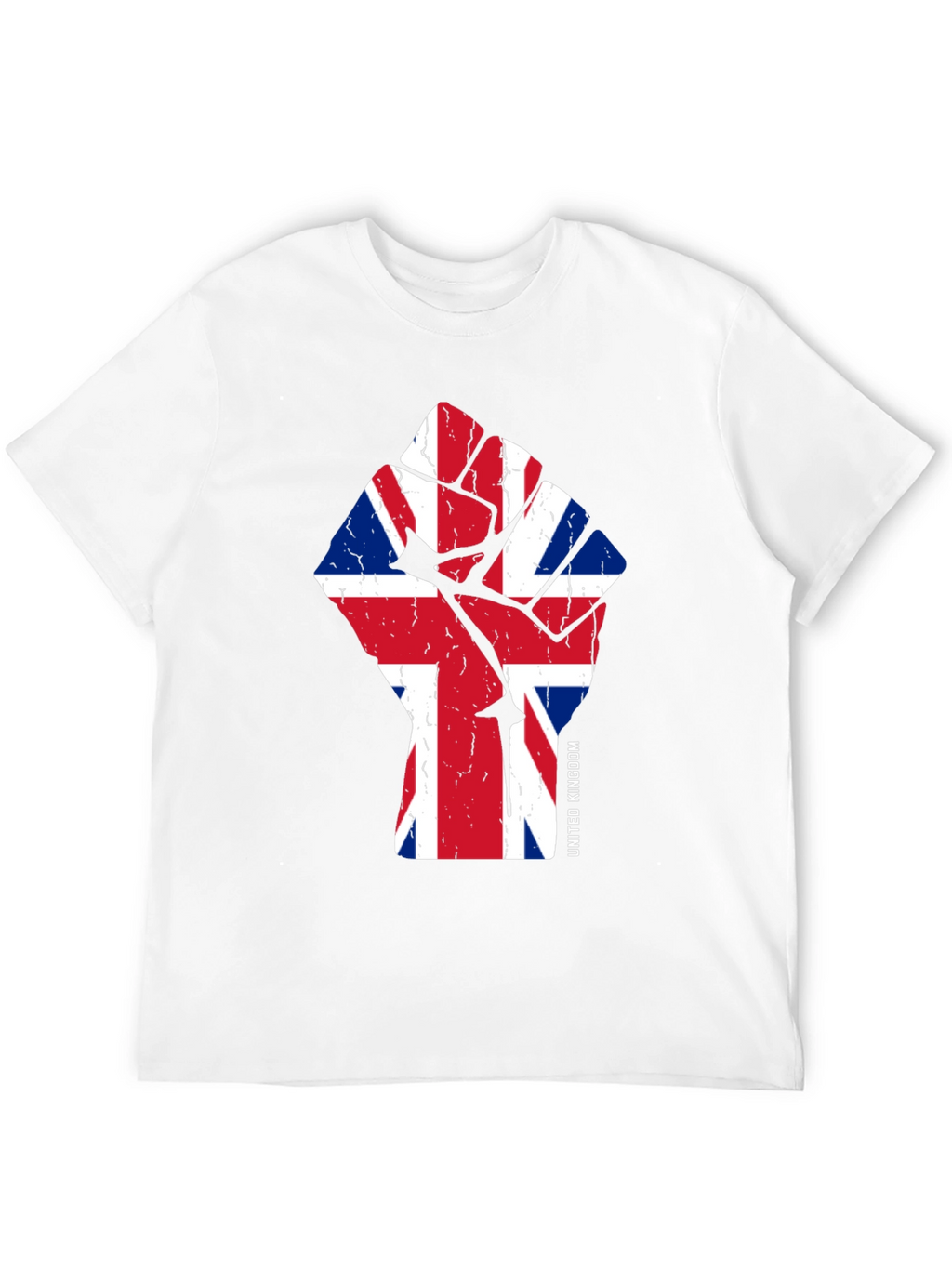 United Kingdom Flag Fist Graphic Tee