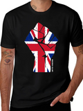 United Kingdom Flag Fist Graphic Tee