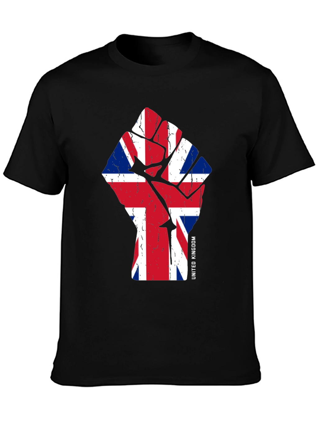 United Kingdom Flag Fist Graphic Tee