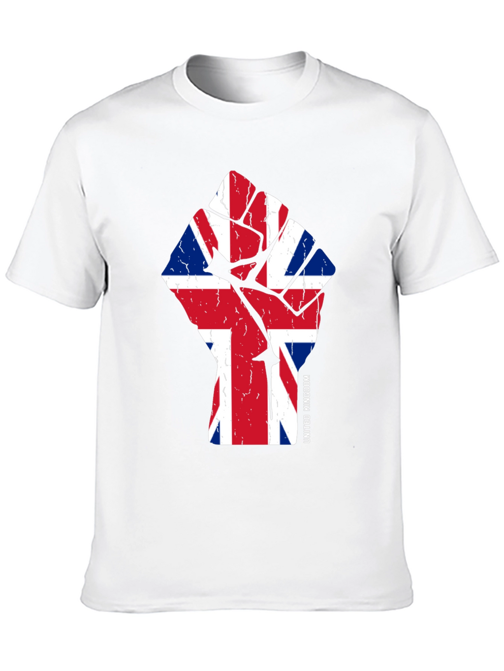United Kingdom Flag Fist Graphic Tee