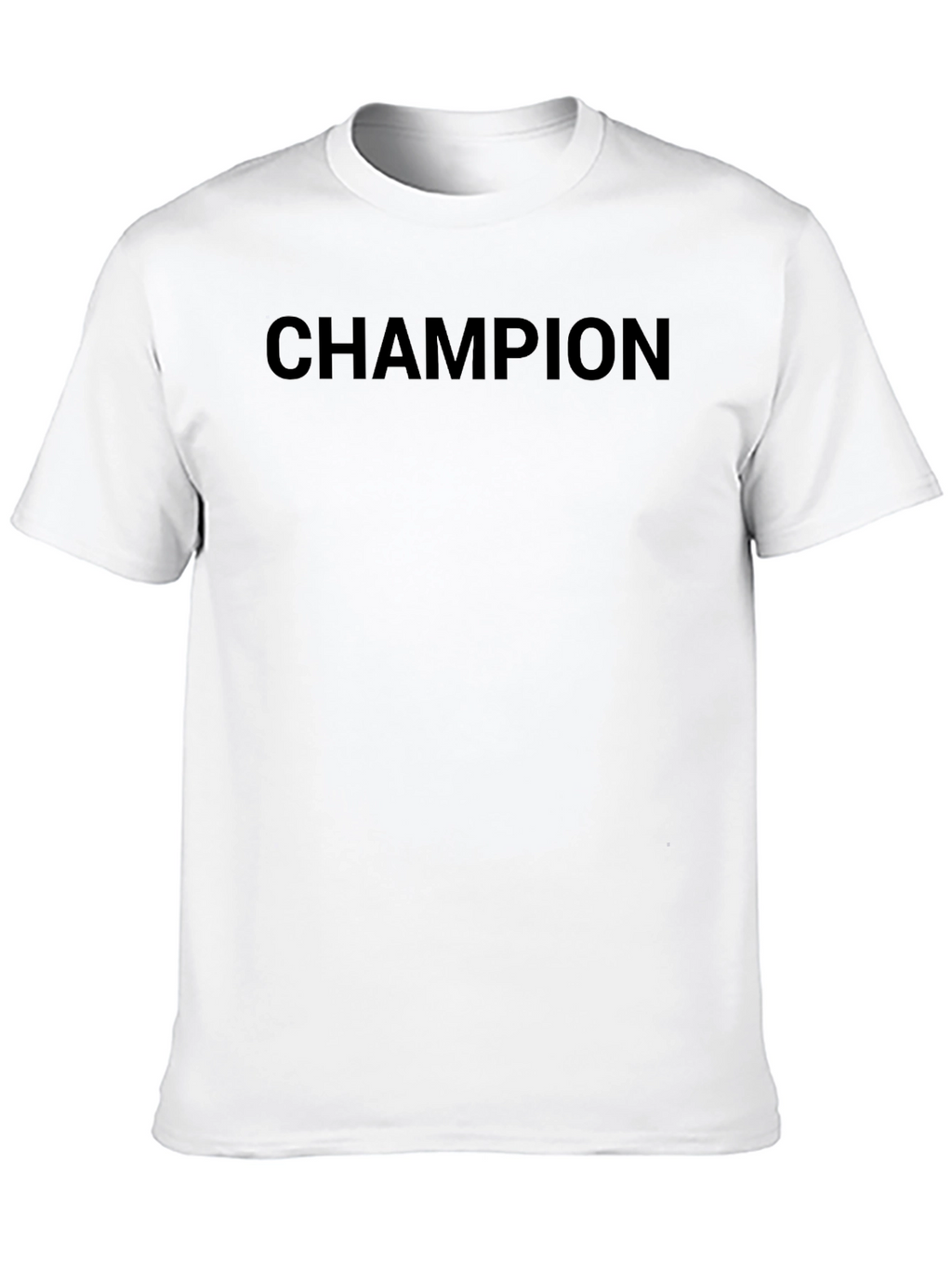 Champion Mens Black Crew Neck T-Shirt