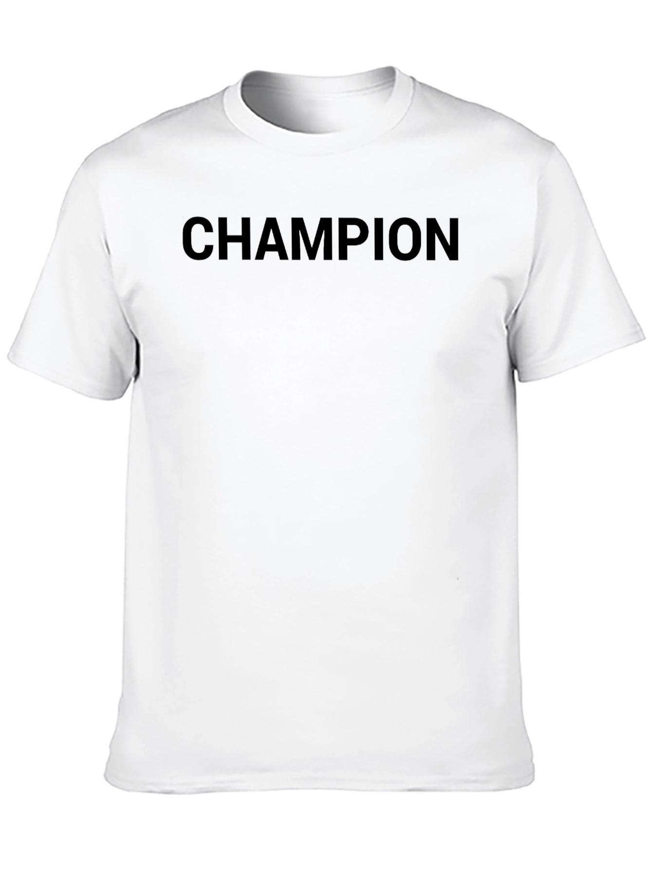 Champion Mens Black Crew Neck T-Shirt