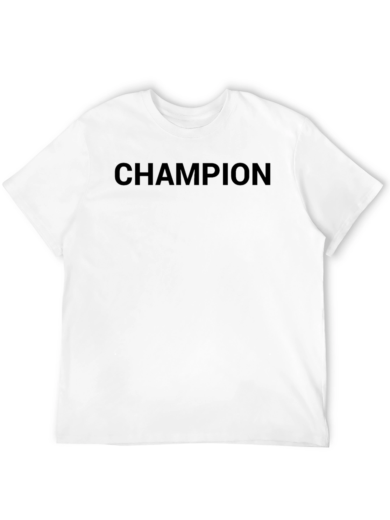 Champion Mens Black Crew Neck T-Shirt
