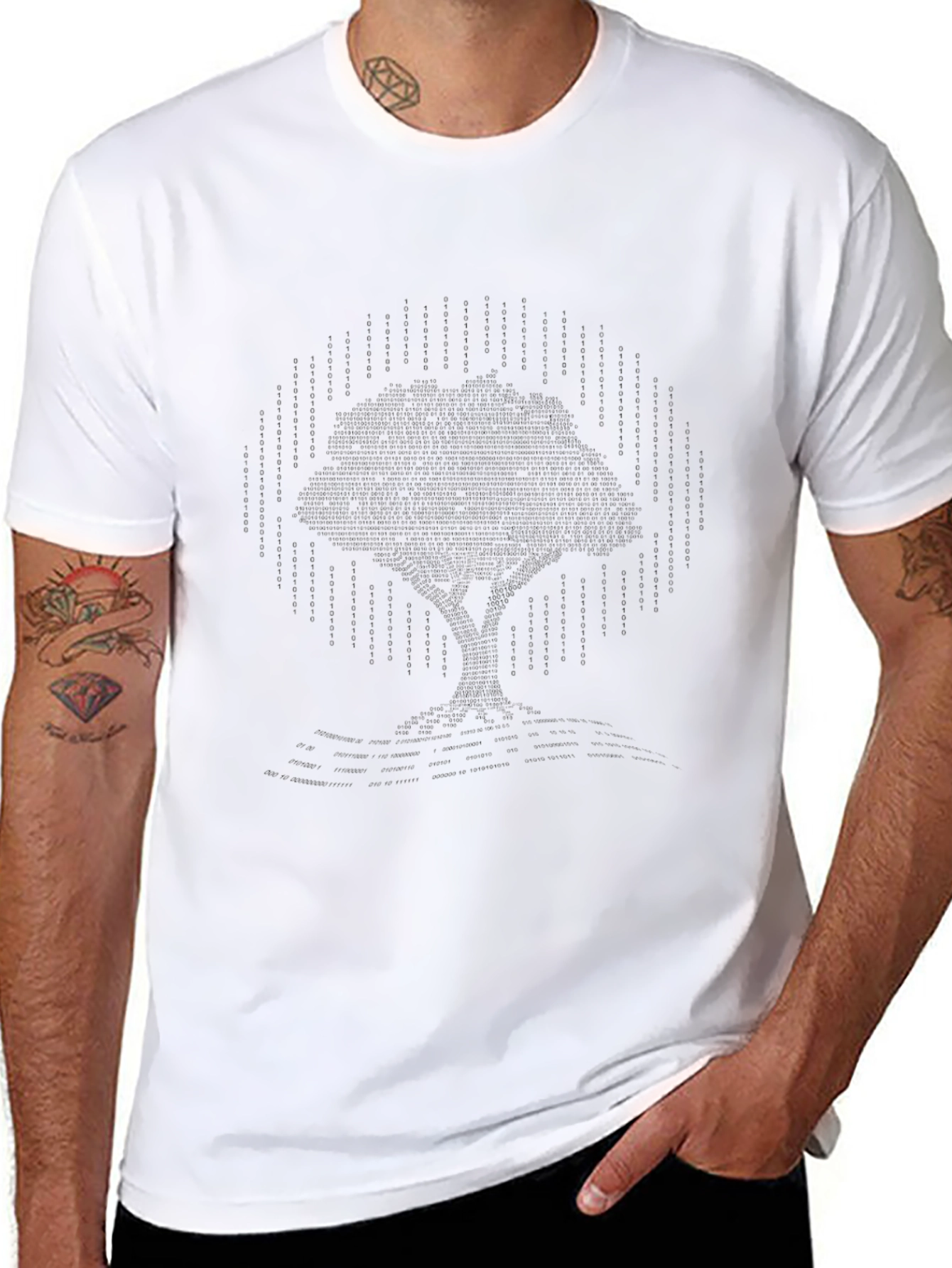 Mens Black Short Sleeve Crew Neck T-Shirt