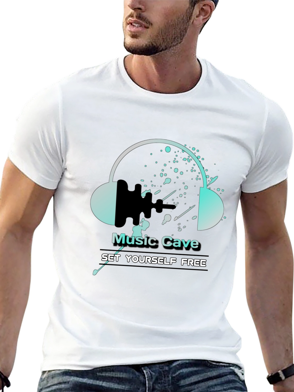 Music Cave T-Shirt - Set Yourself Free