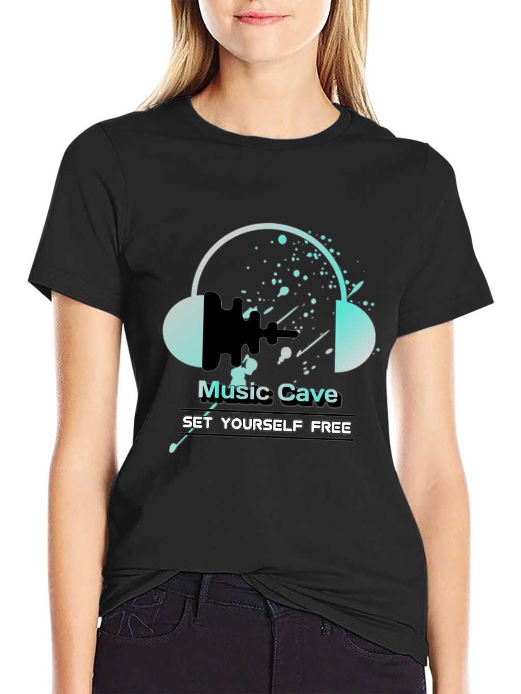 Music Cave T-Shirt - Set Yourself Free