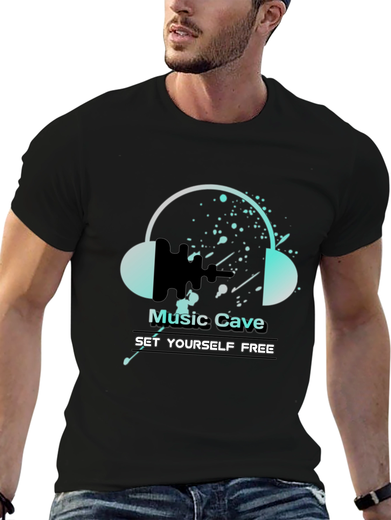 Music Cave T-Shirt - Set Yourself Free