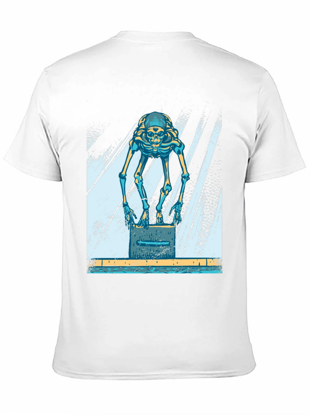 Skeleton Swimmer Black T-Shirt