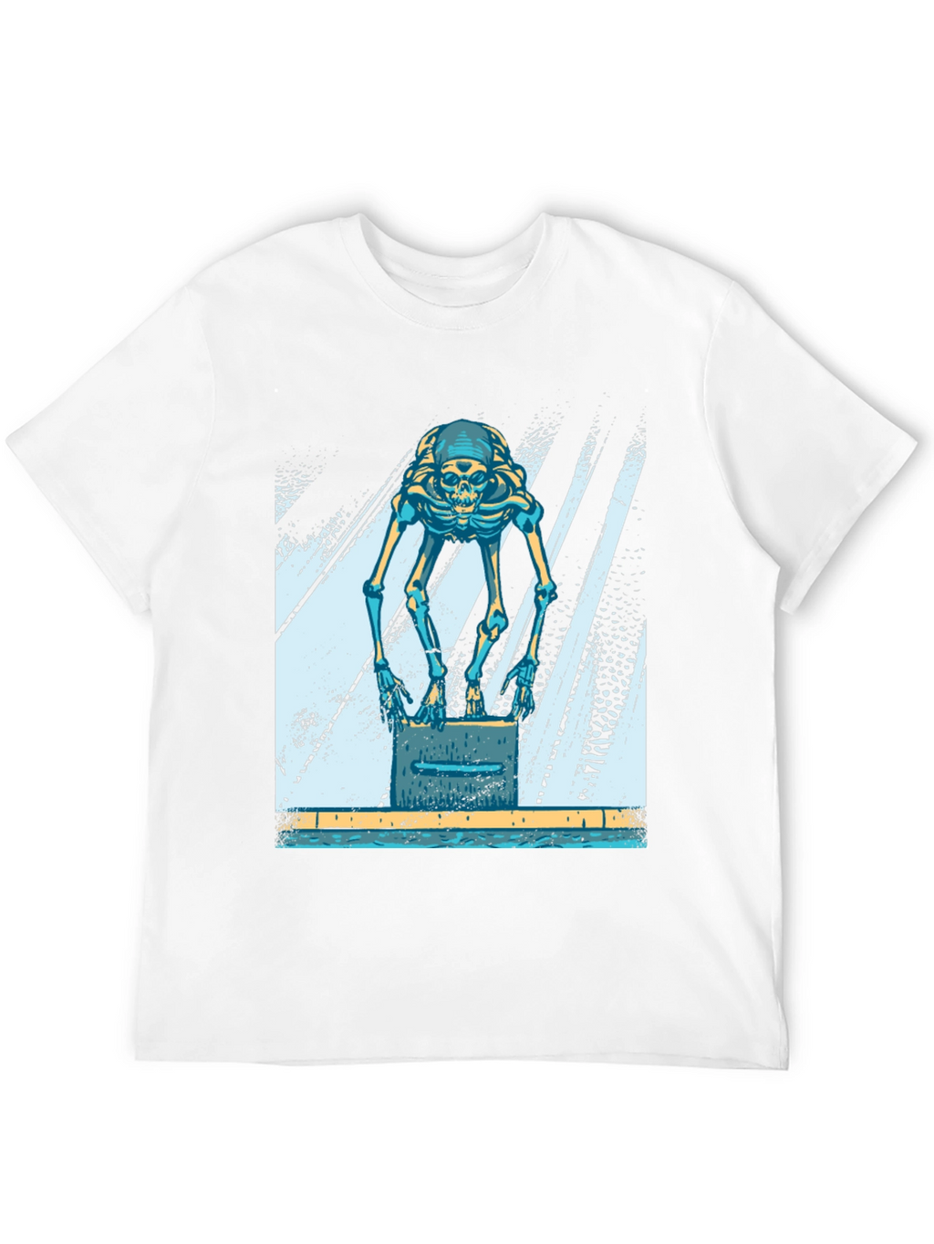 Skeleton Swimmer Black T-Shirt