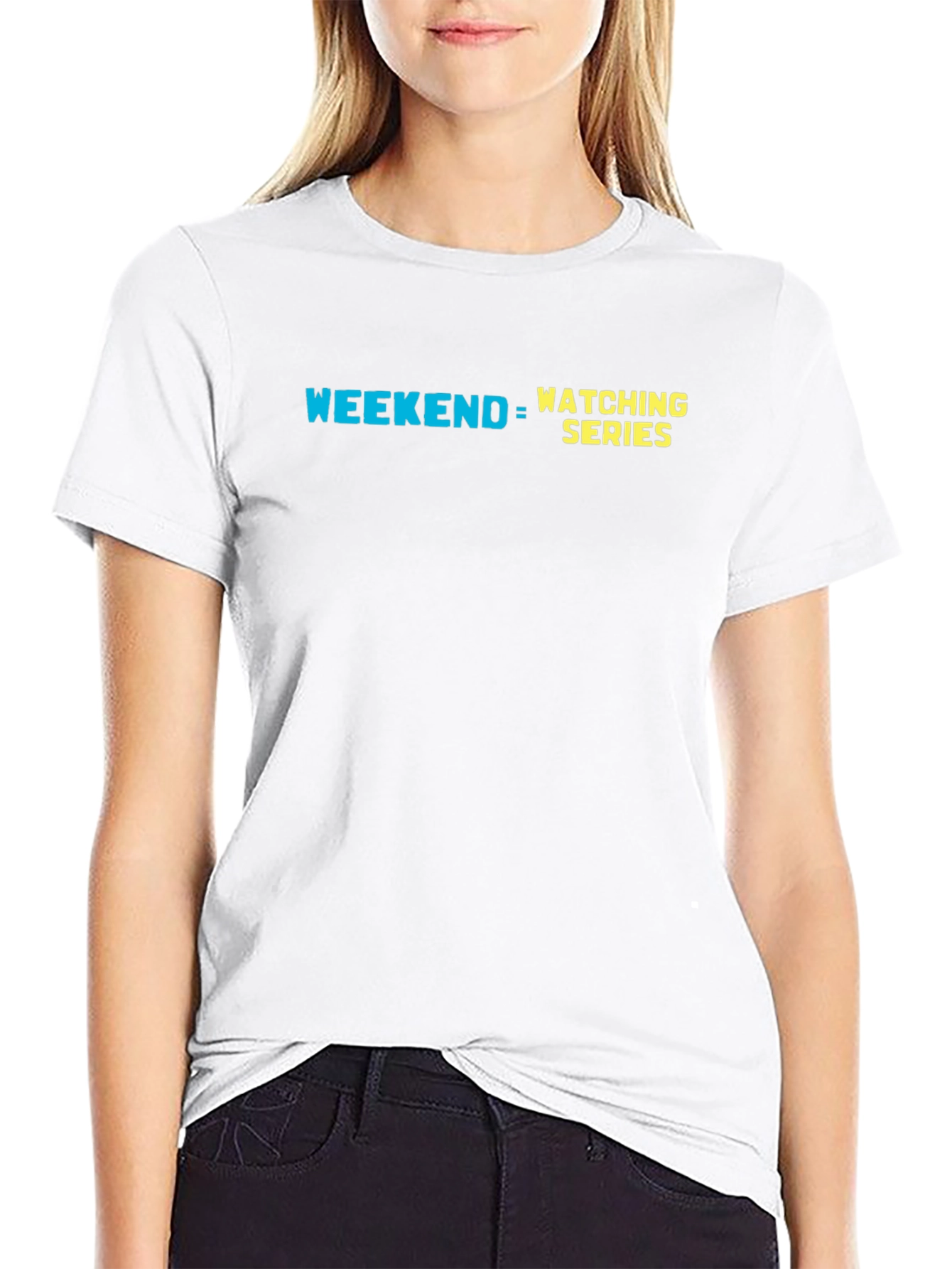 Weekend Watching Series T-Shirt - Comfy Black Tee