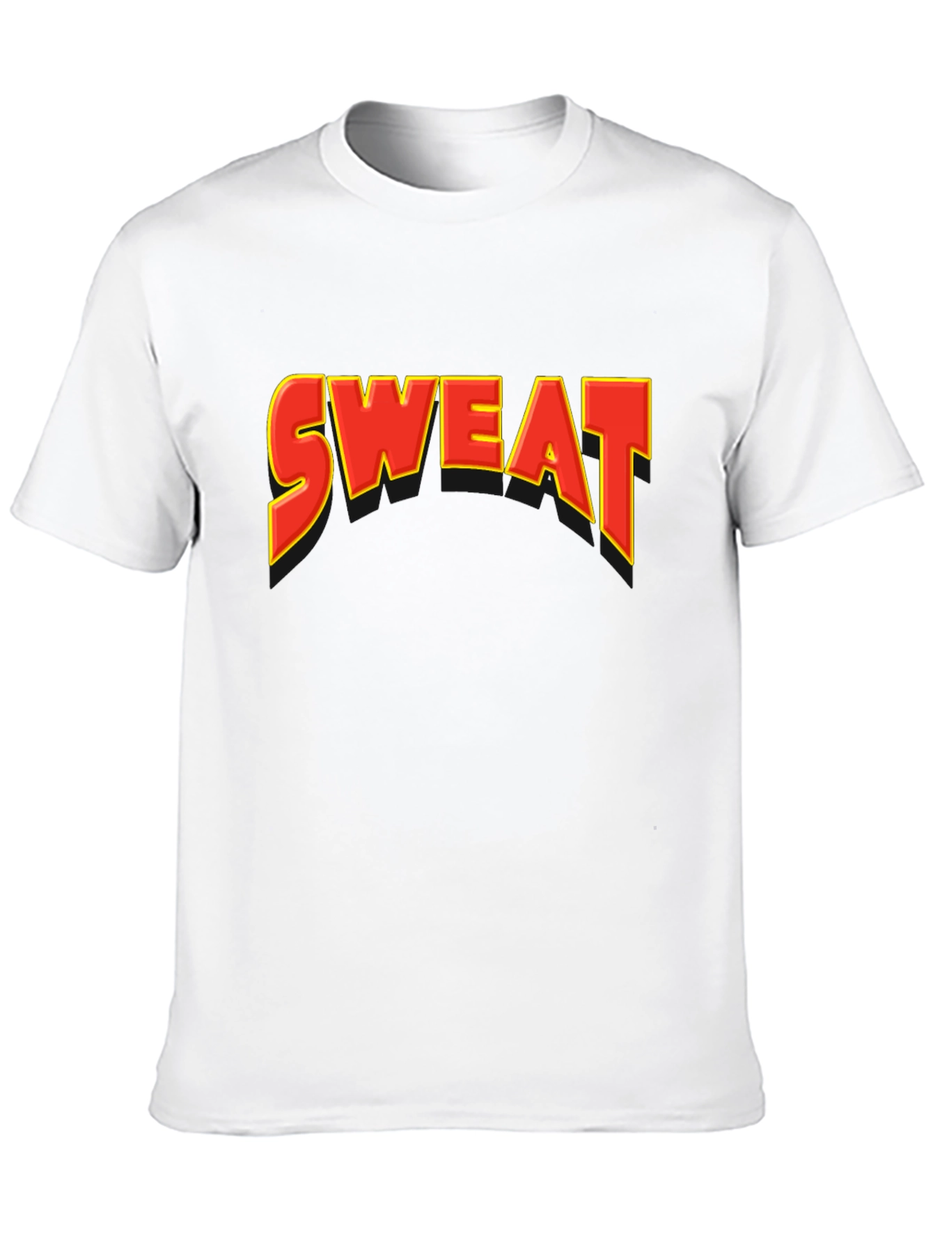 Sweat Graphic Tee - Bold Statement Shirt
