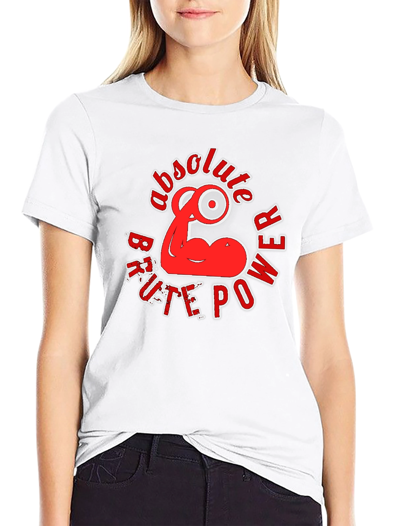 Absolute Power T-Shirt - Black Red Graphic Design
