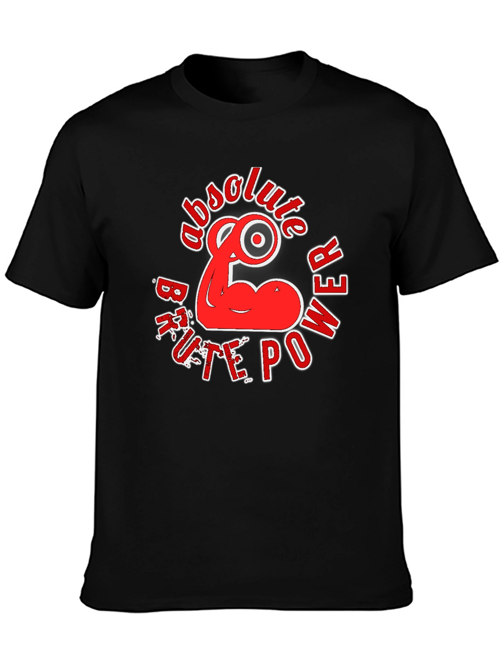 Absolute Power T-Shirt - Black Red Graphic Design