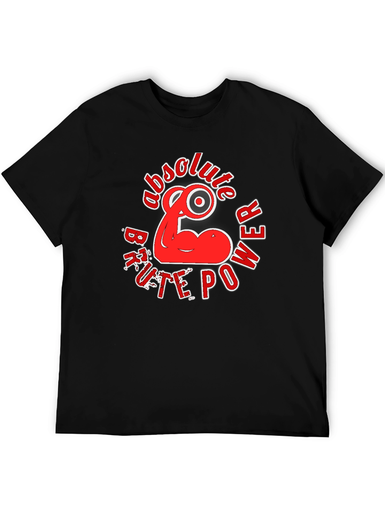 Absolute Power T-Shirt - Black Red Graphic Design