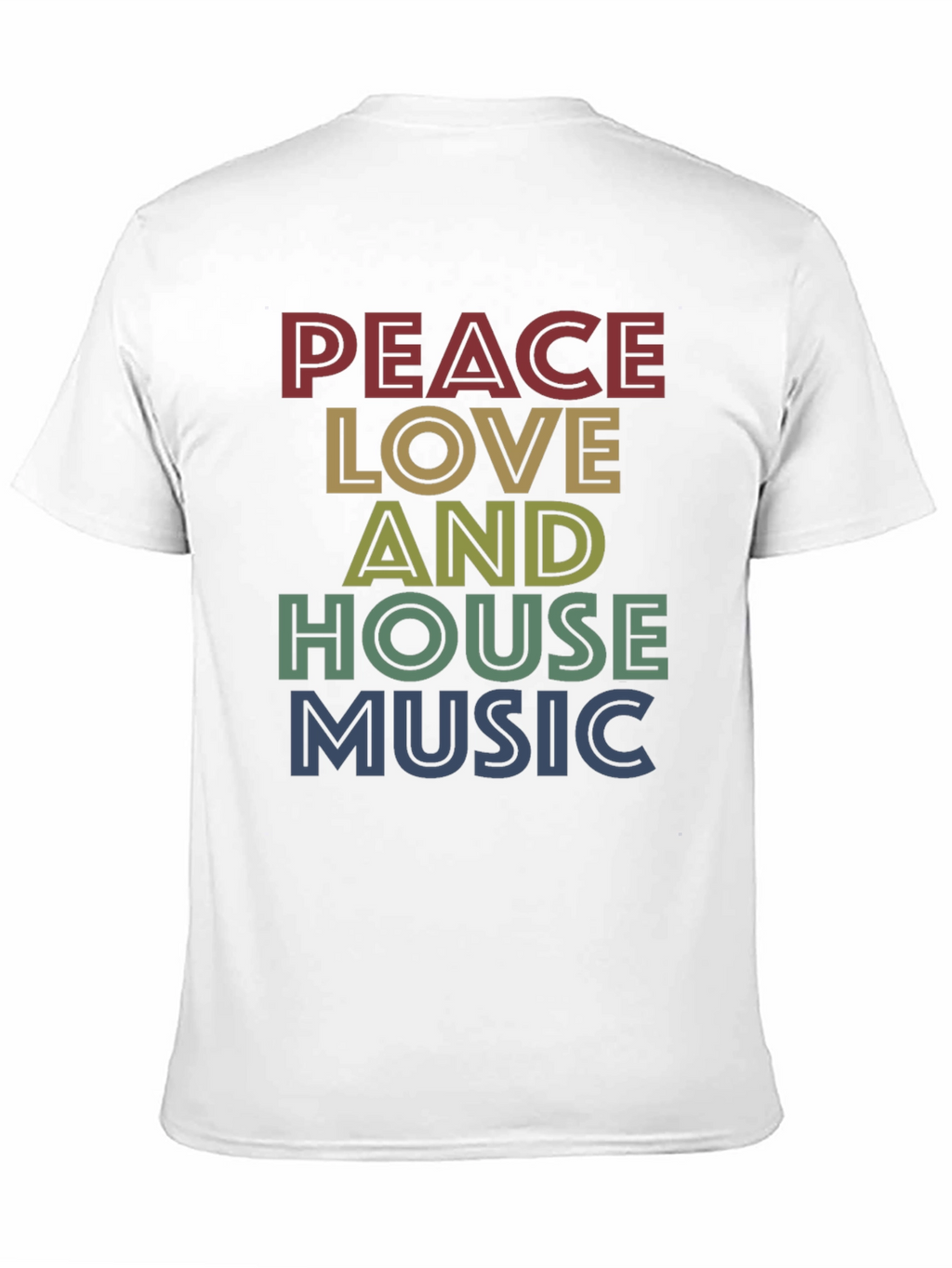 Peace Love House Music Graphic Tee