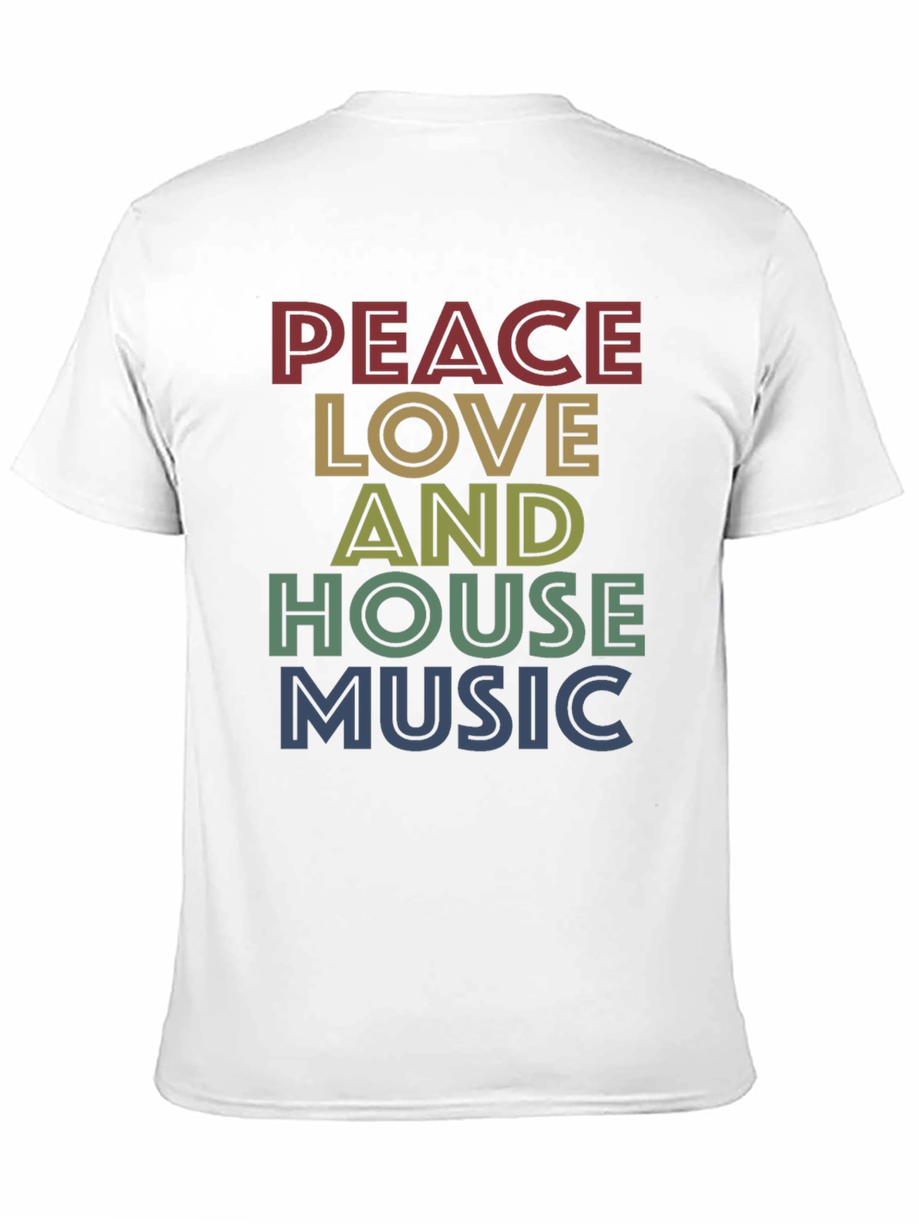 Peace Love House Music Graphic Tee