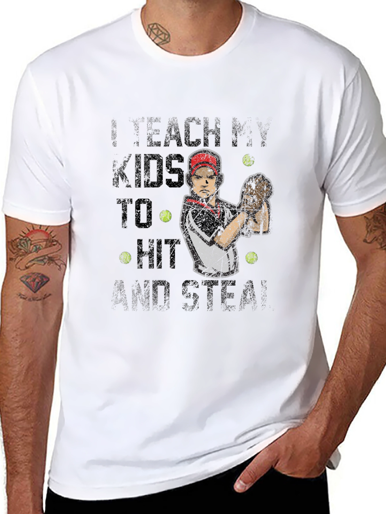 I Teach My Kids To Hit & Steal T-Shirt