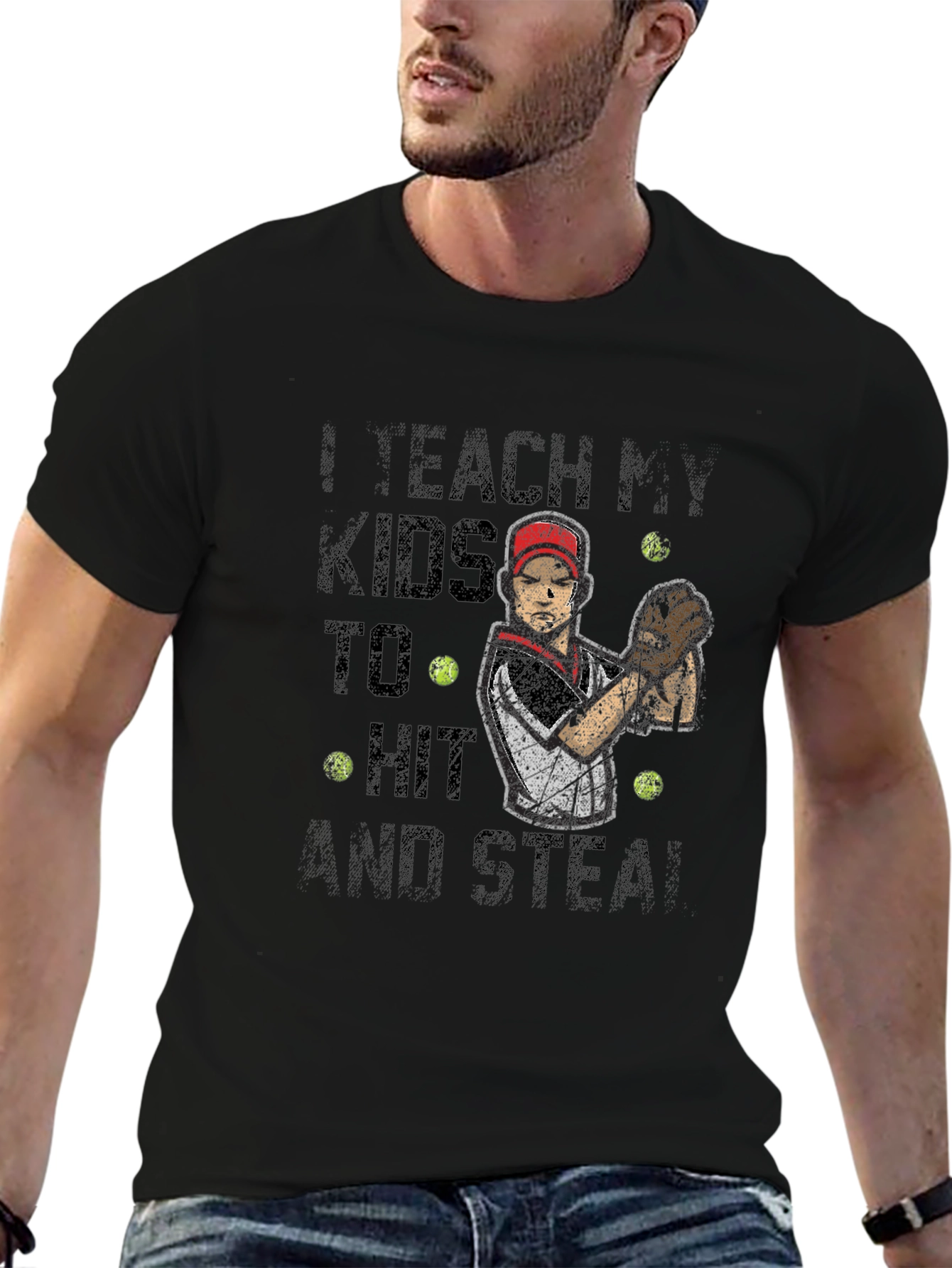 I Teach My Kids To Hit & Steal T-Shirt