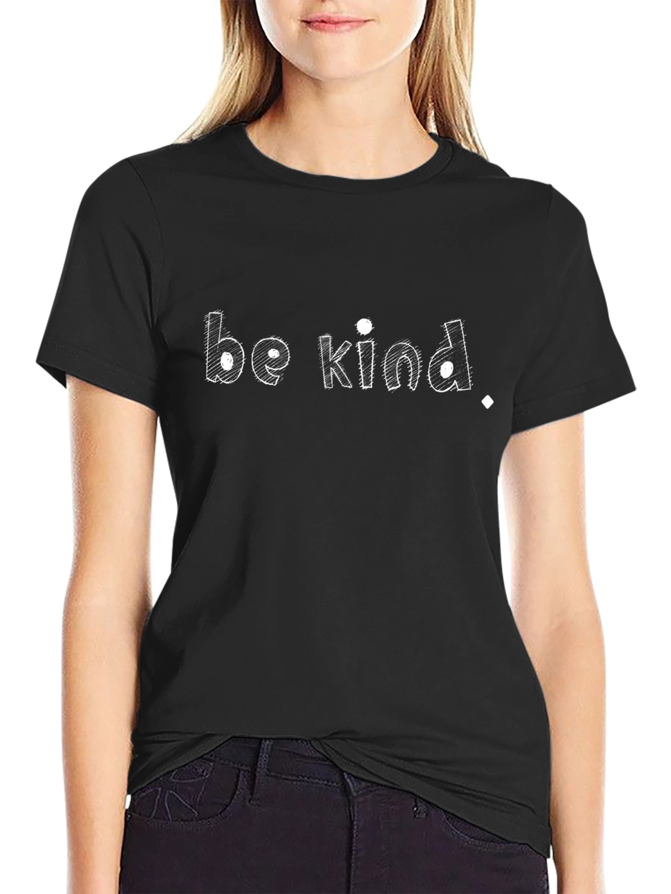 Be Kind Graphic Black T-Shirt