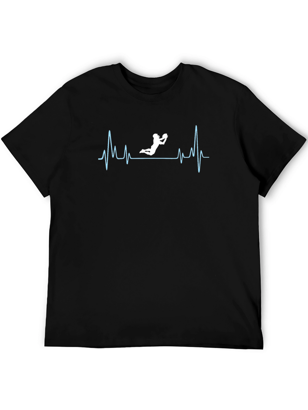 Rugby Heartbeat T-Shirt - Black