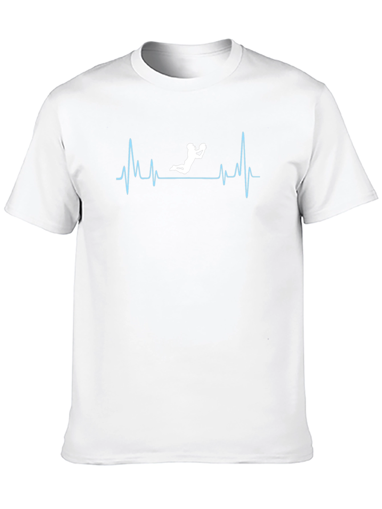 Rugby Heartbeat T-Shirt - Black