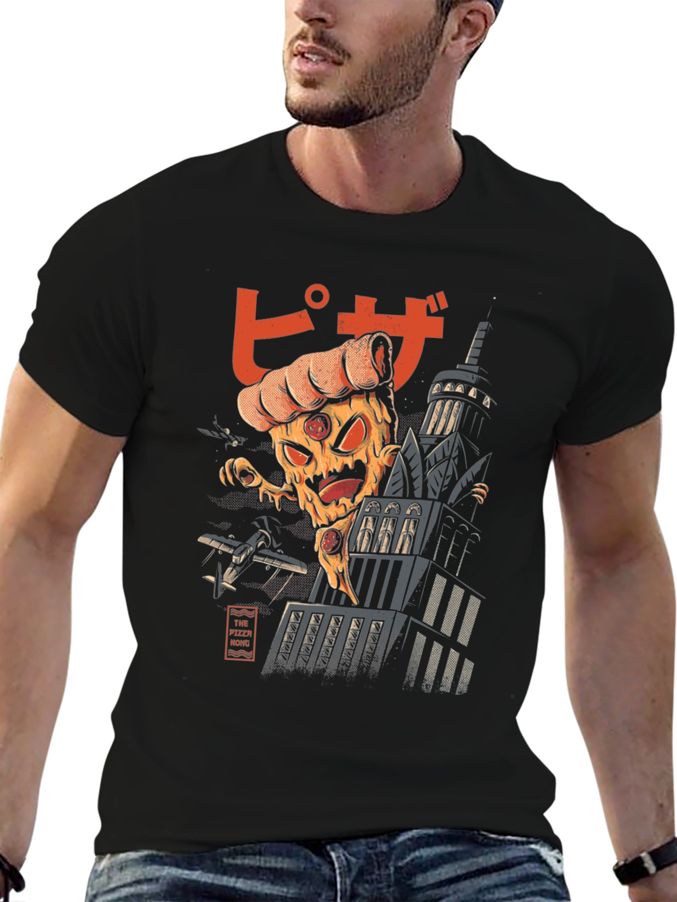 Pizza Monster Graphic T-Shirt