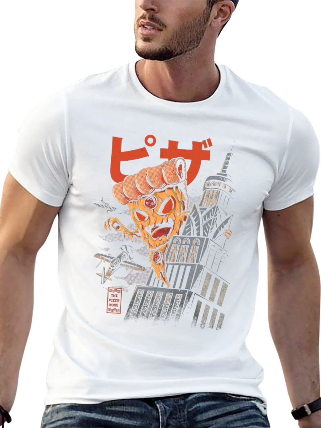Pizza Monster Graphic T-Shirt