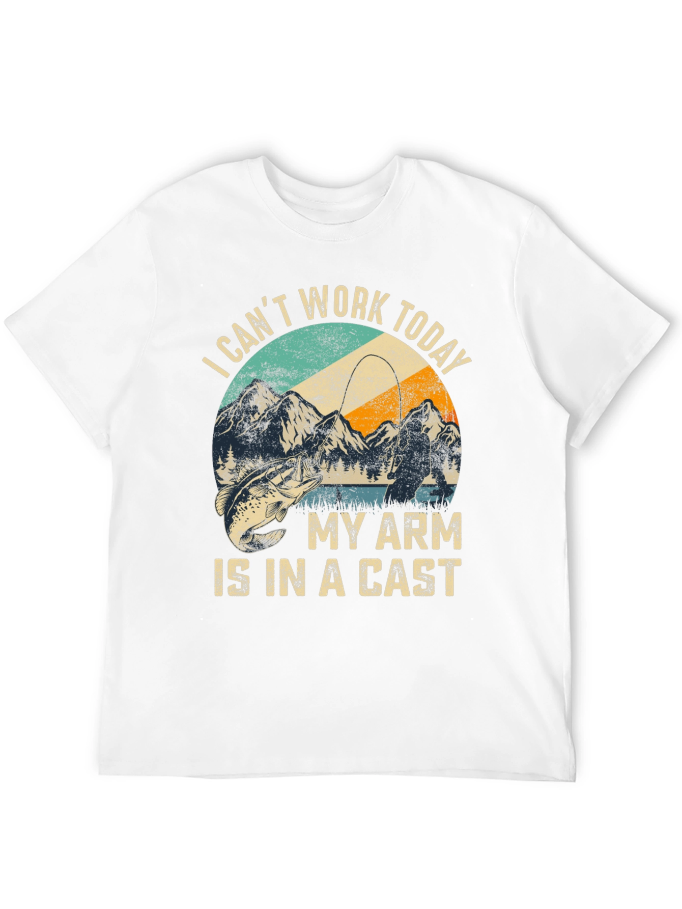 Fishing T-Shirt: I Cant Work Today