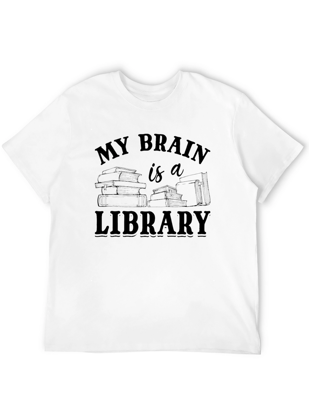 My Brain is a Library Graphic T-Shirt