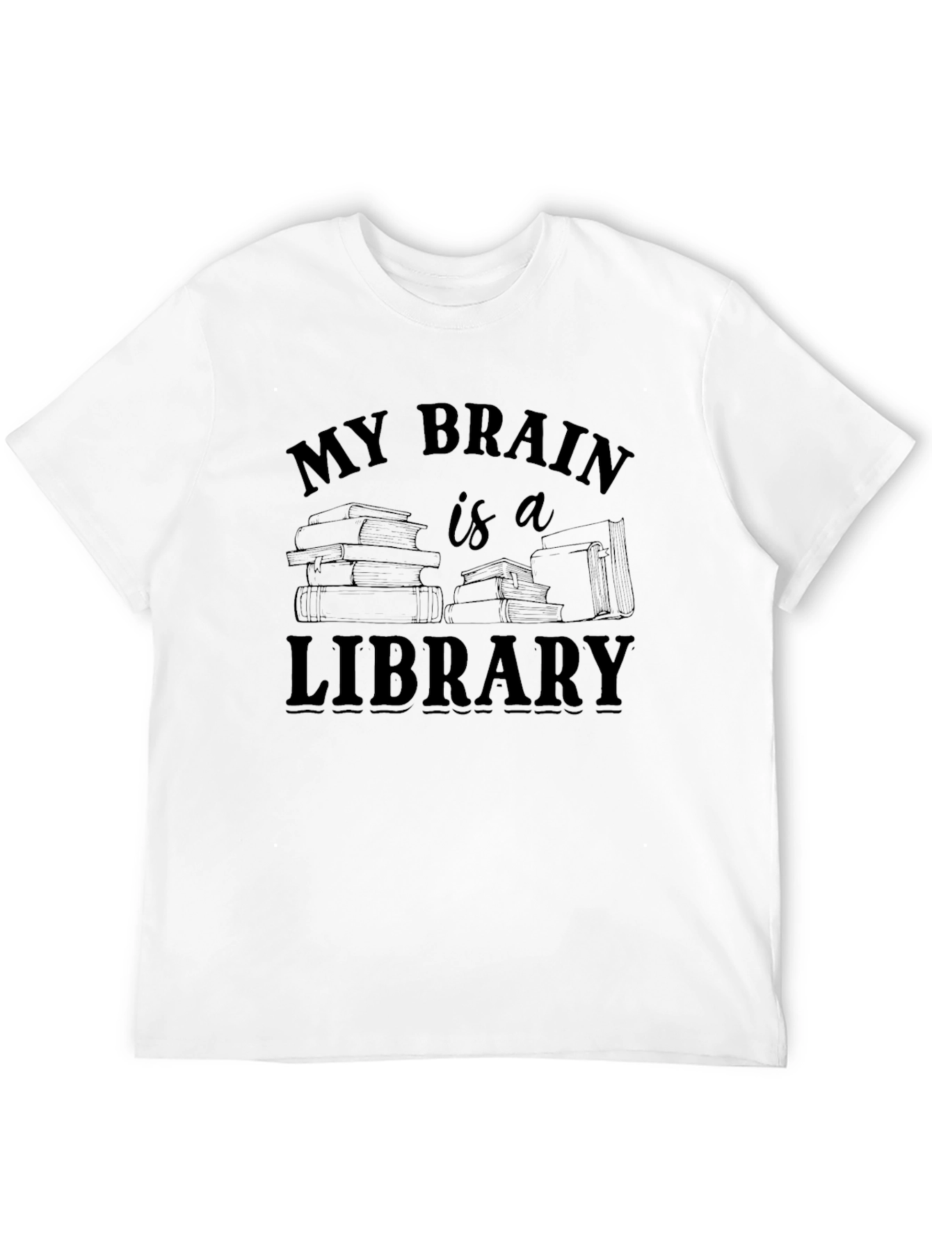 My Brain is a Library Graphic T-Shirt