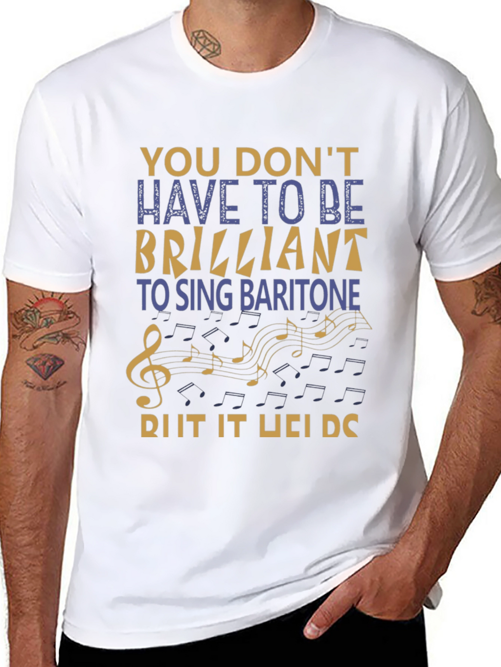 Baritone Singer T-Shirt - Music Lover Gift