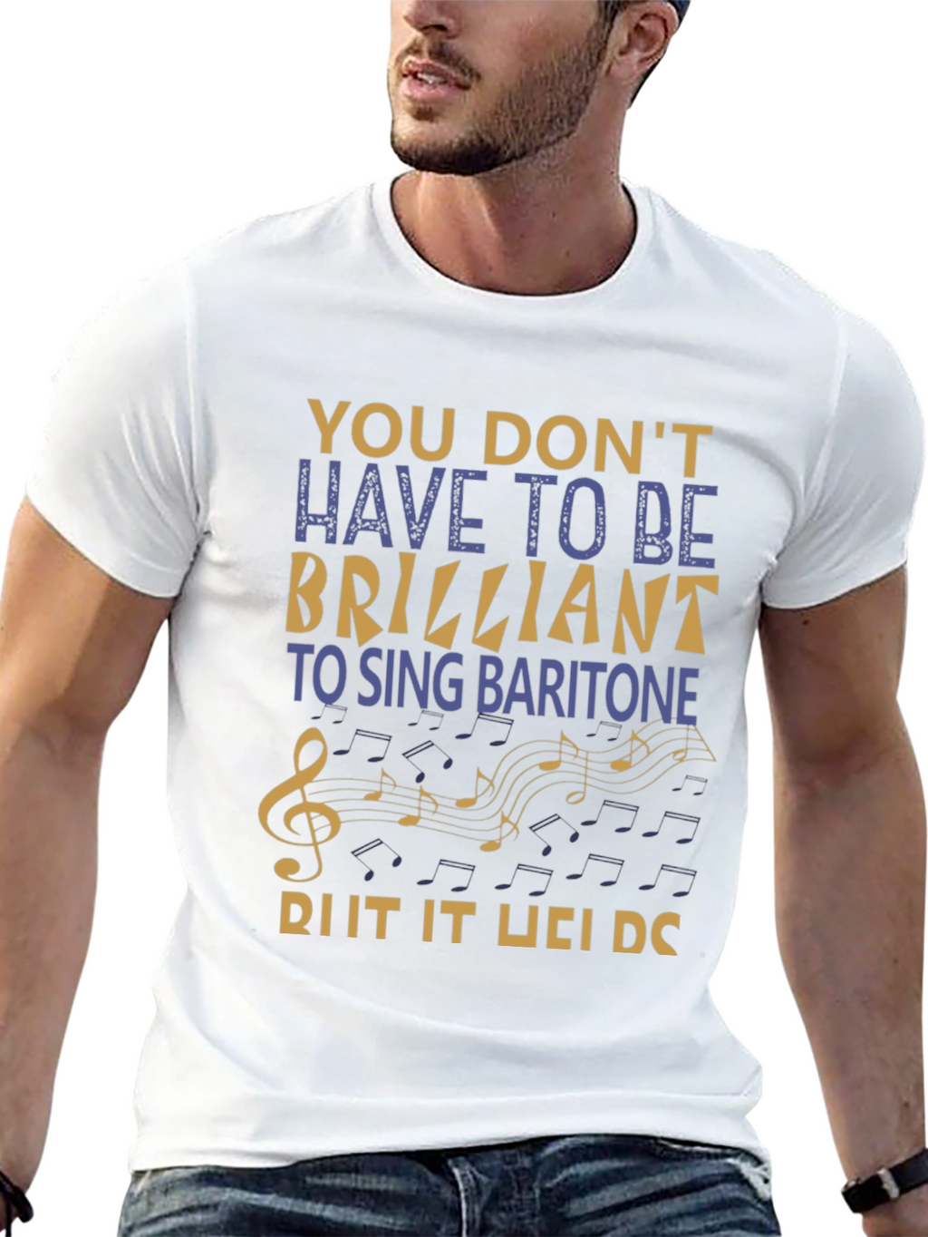 Baritone Singer T-Shirt - Music Lover Gift