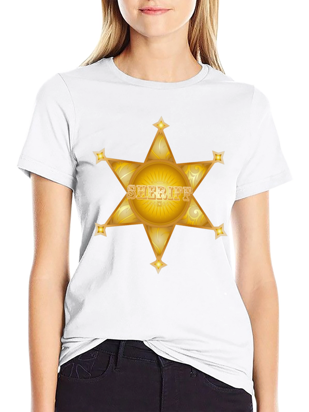 Sheriff Star Black T-Shirt