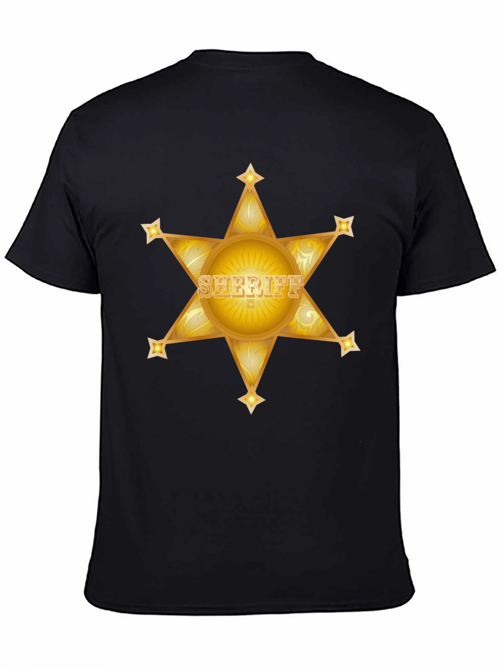 Sheriff Star Black T-Shirt