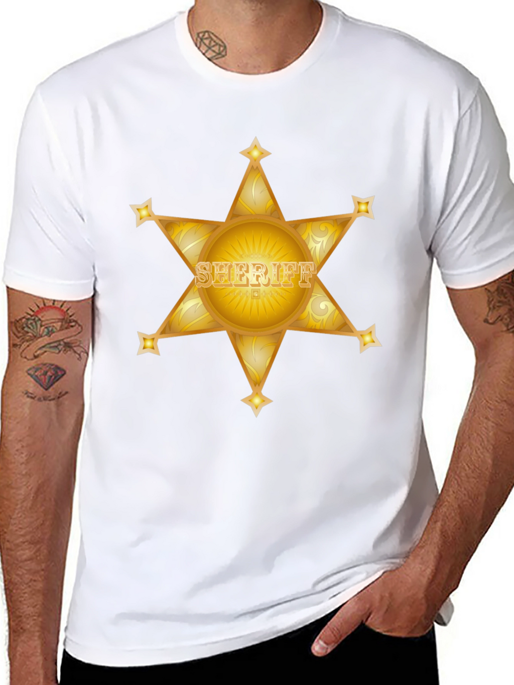 Sheriff Star Black T-Shirt