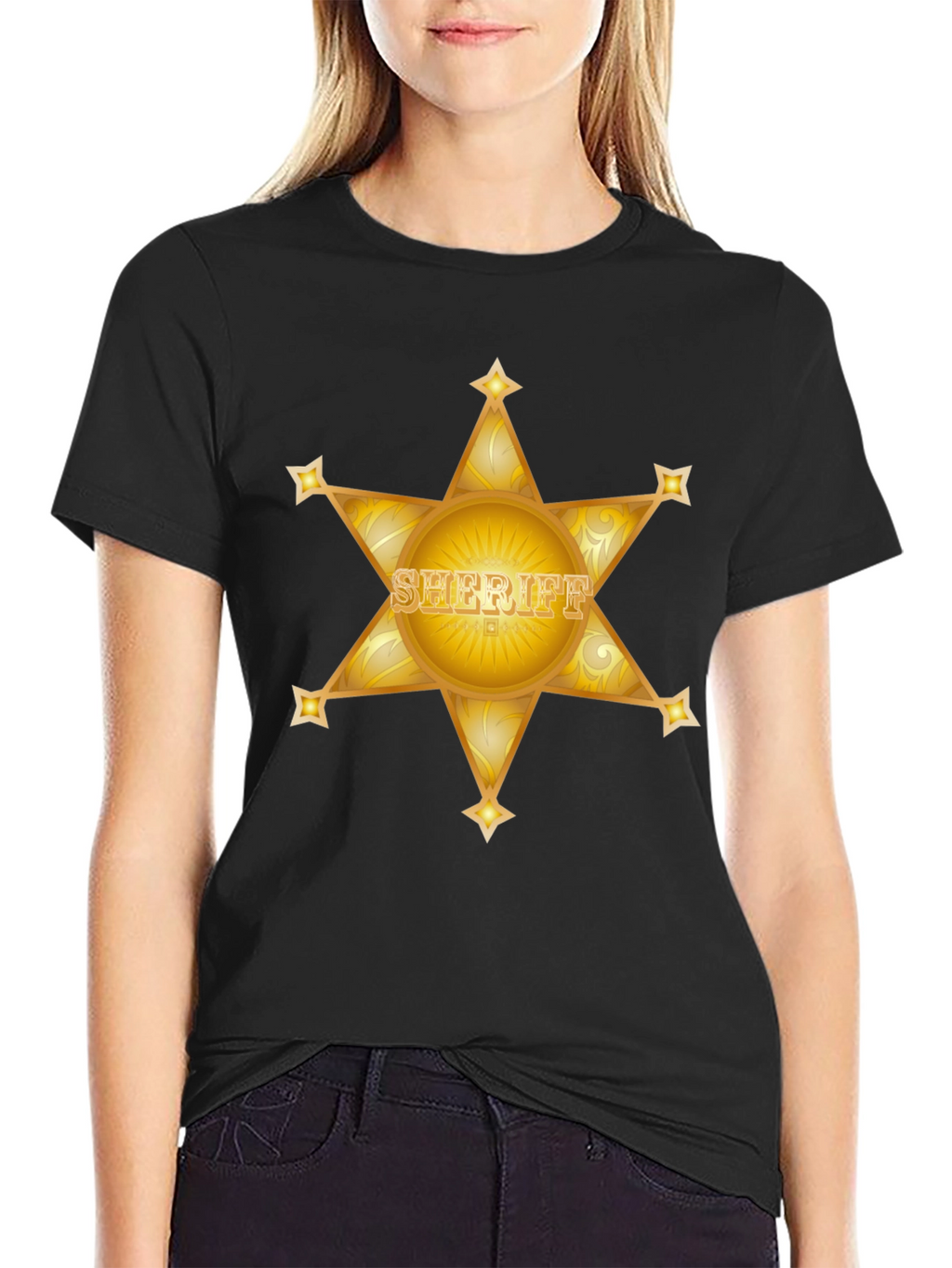 Sheriff Star Black T-Shirt