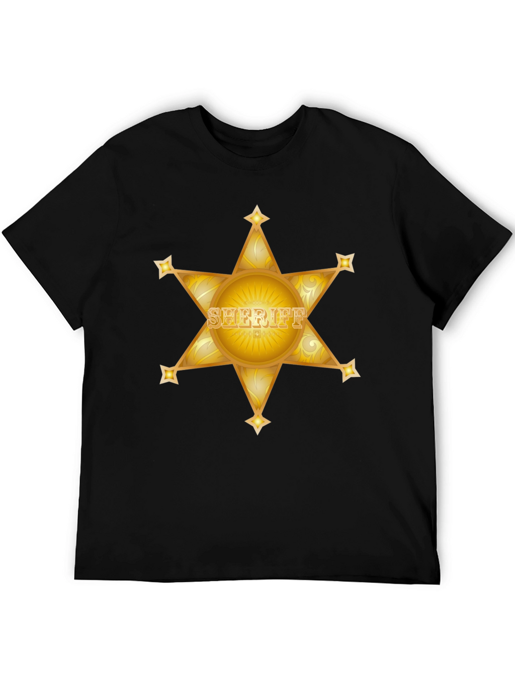 Sheriff Star Black T-Shirt