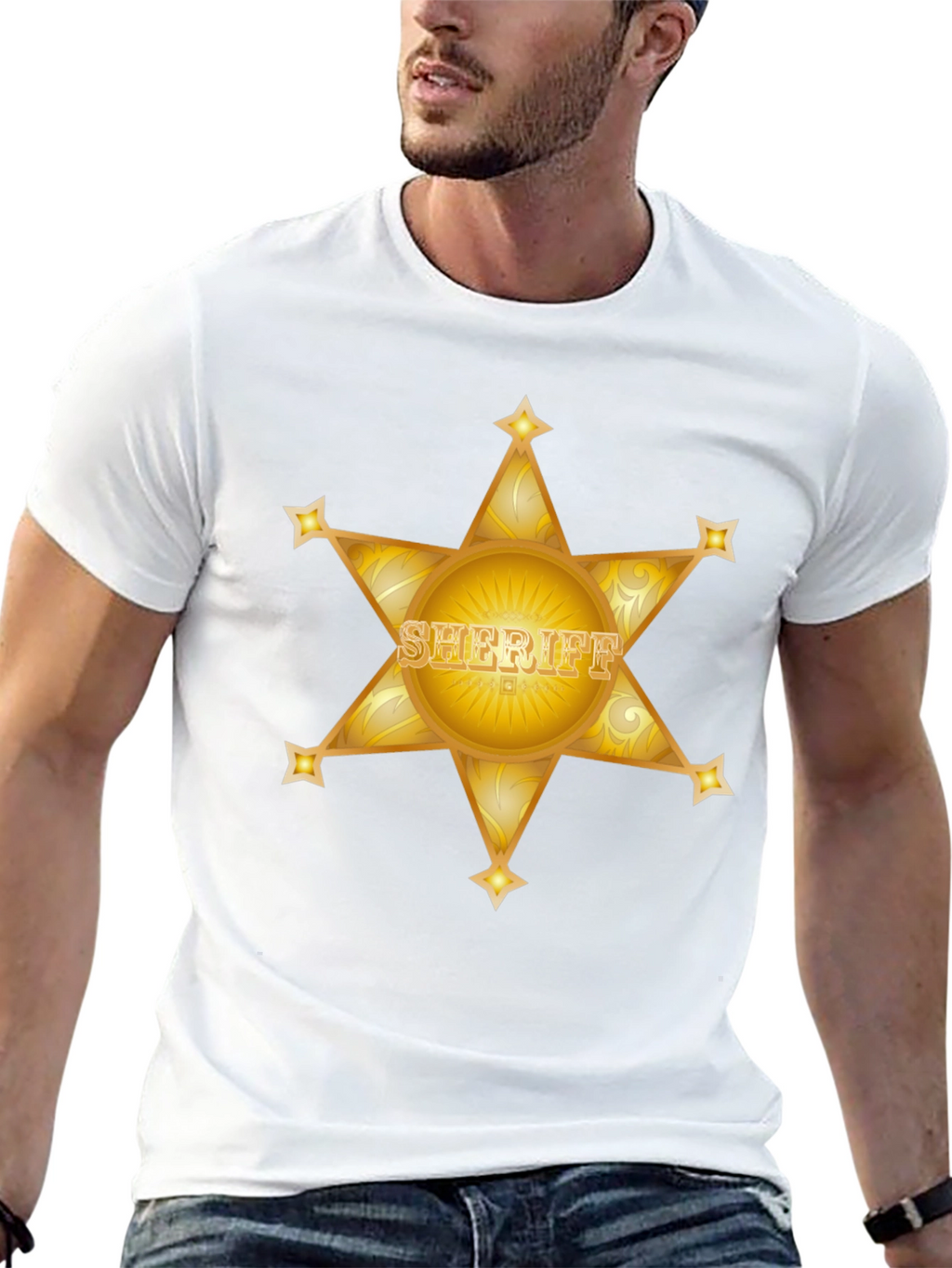 Sheriff Star Black T-Shirt