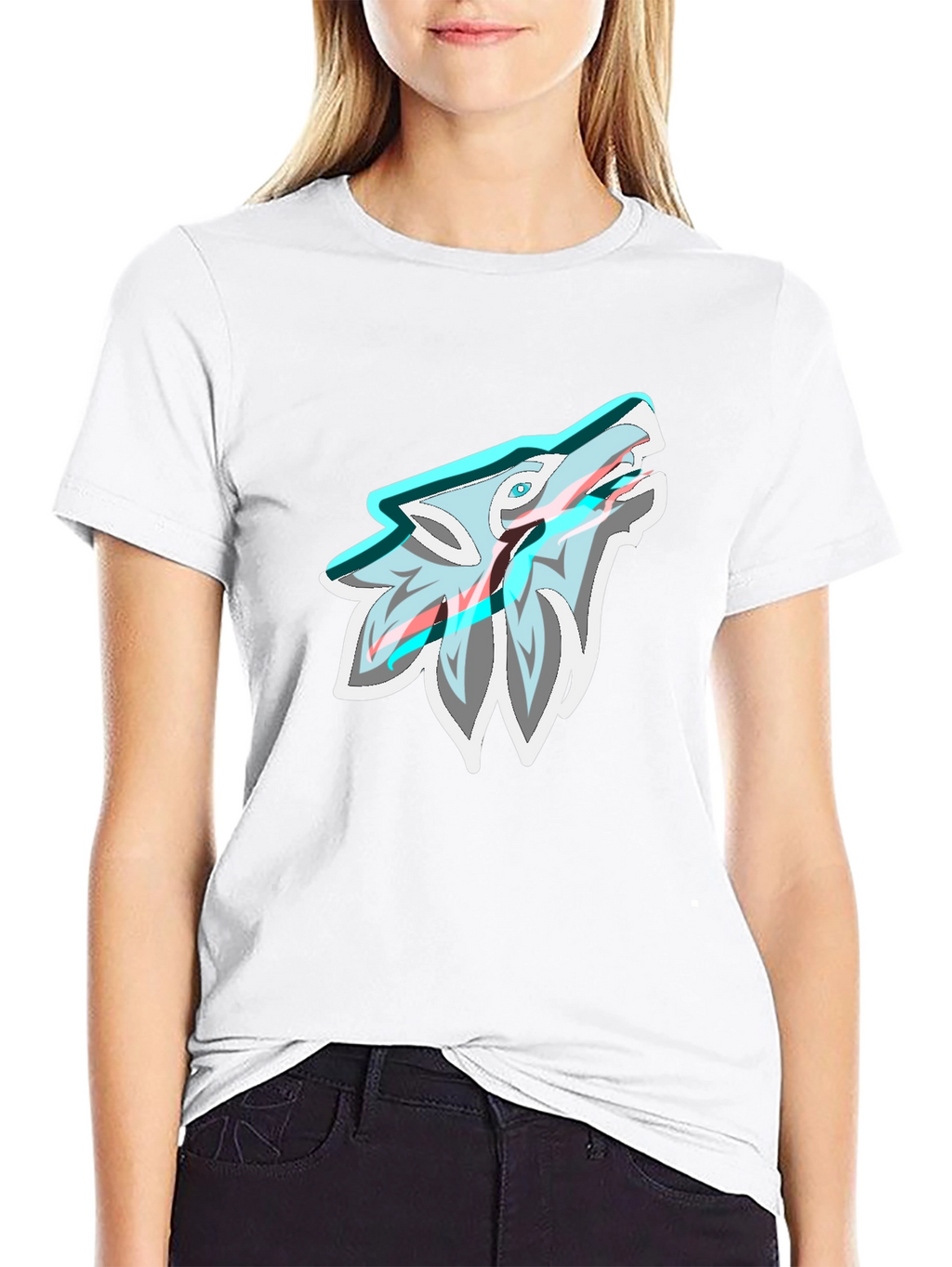 Wolf Graphic Print Tee - Cool Style