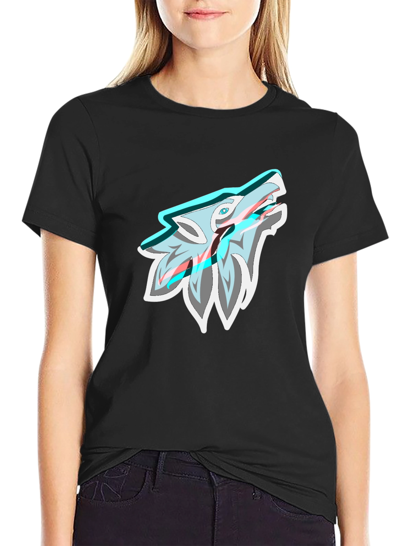 Wolf Graphic Print Tee - Cool Style