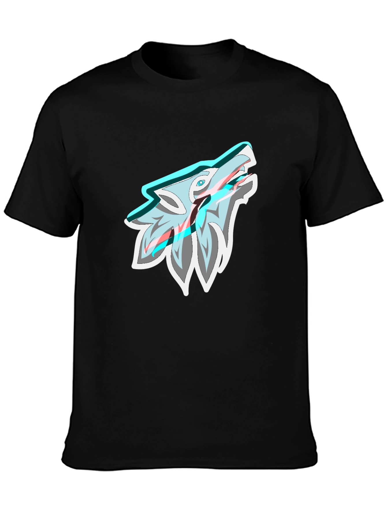 Wolf Graphic Print Tee - Cool Style