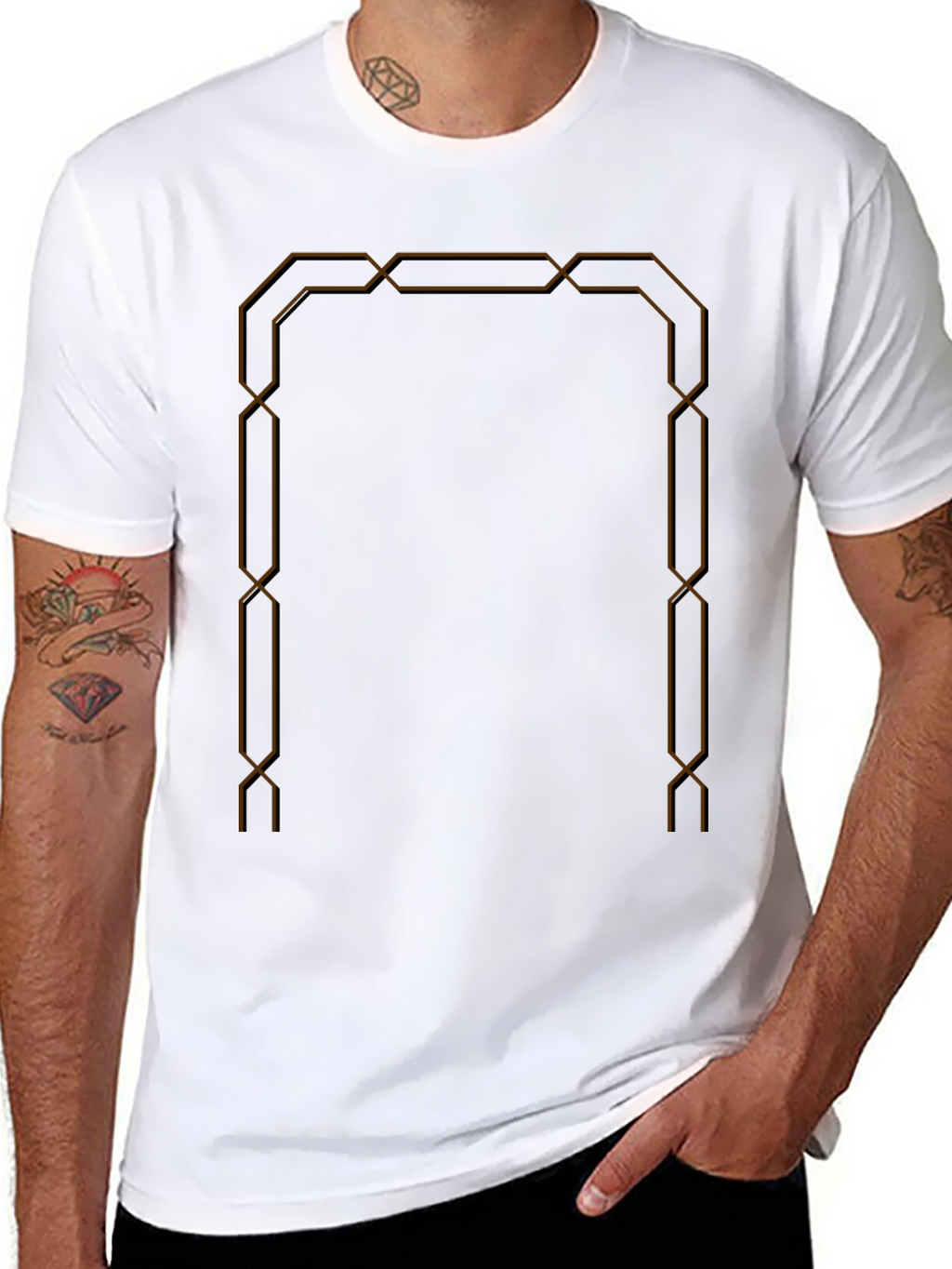 Geometric Portal Graphic T-Shirt