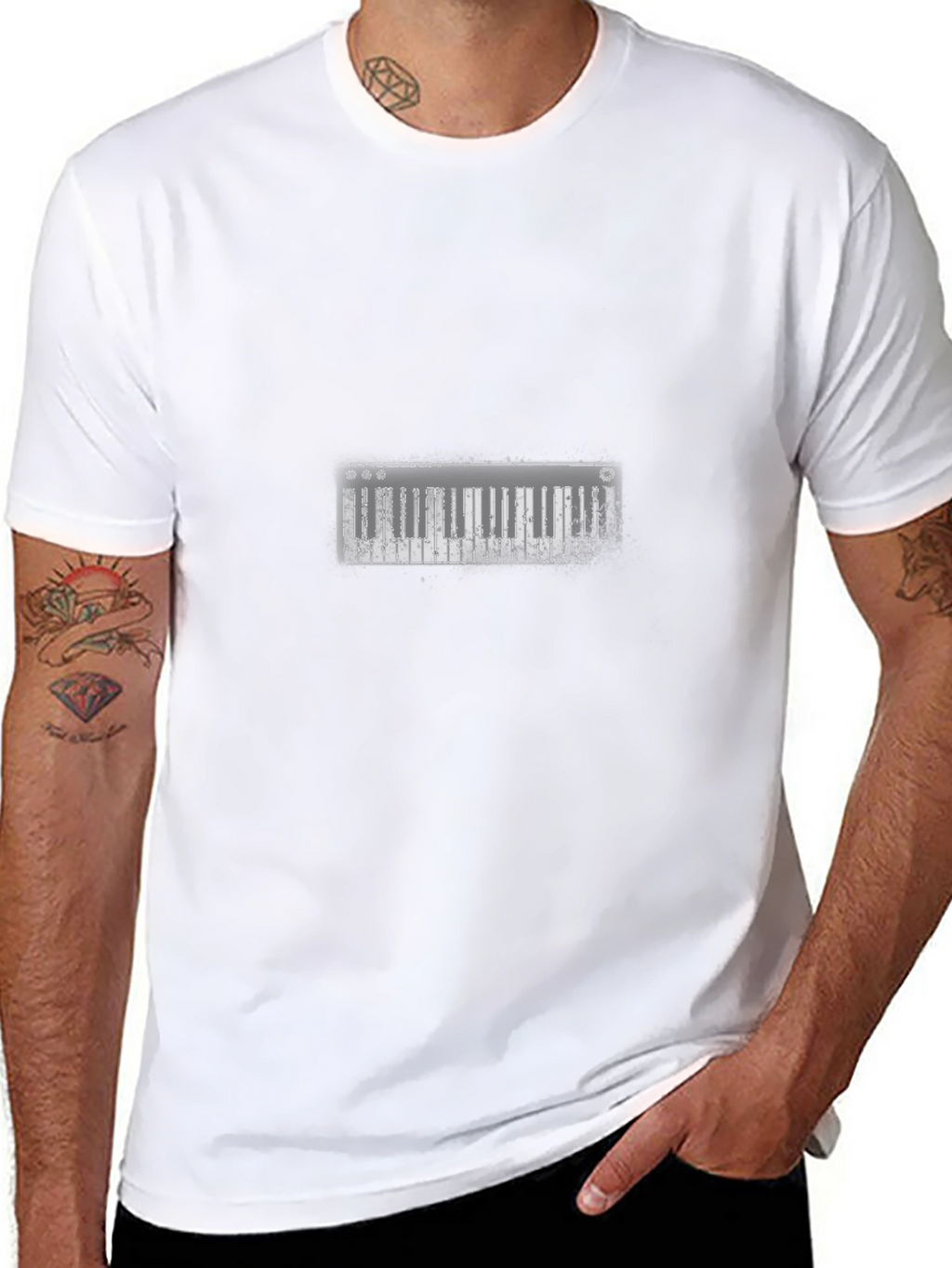 Keyboard Graphic Black T-Shirt