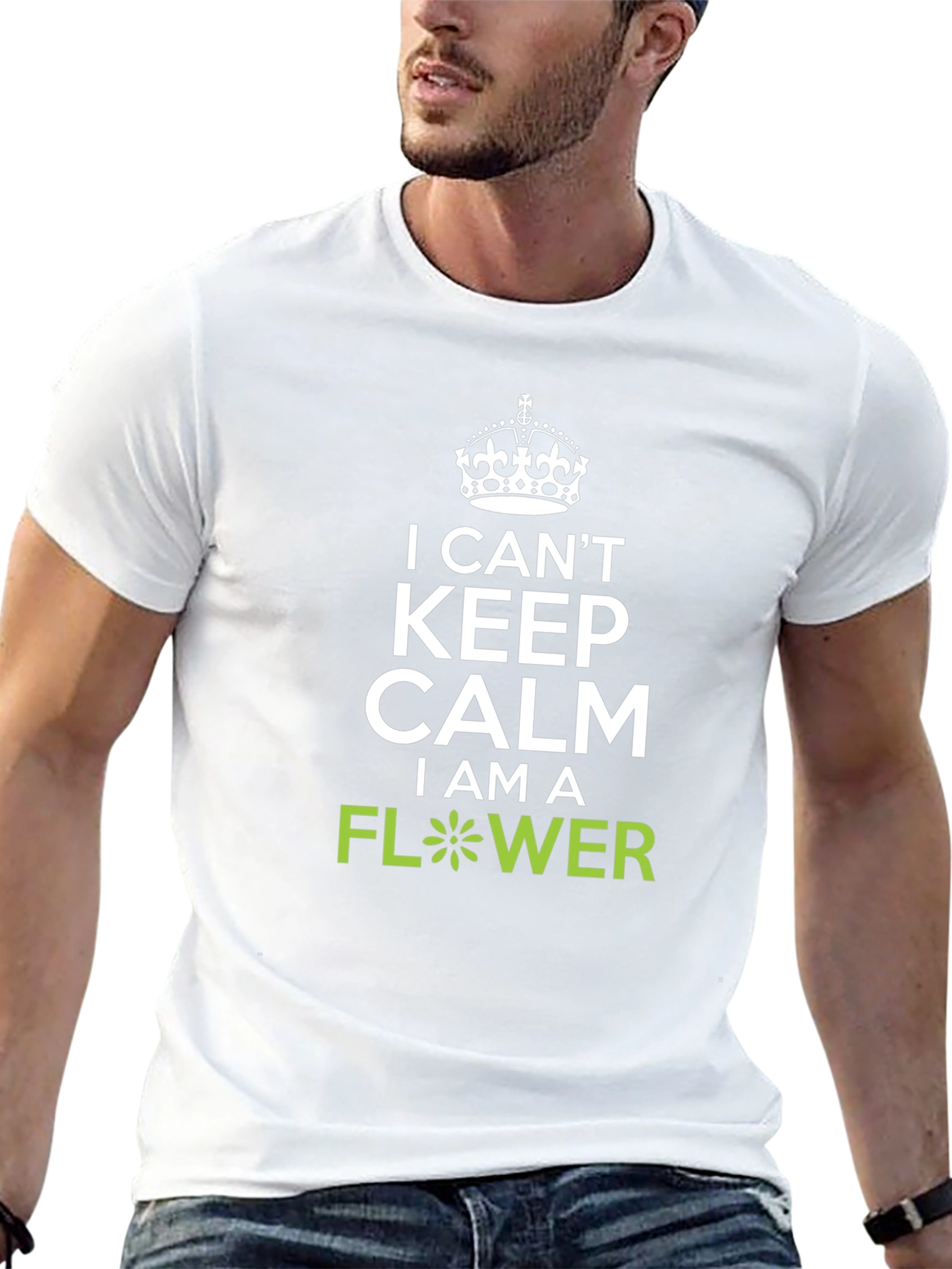 I Cant Keep Calm Flower Graphic T-Shirt