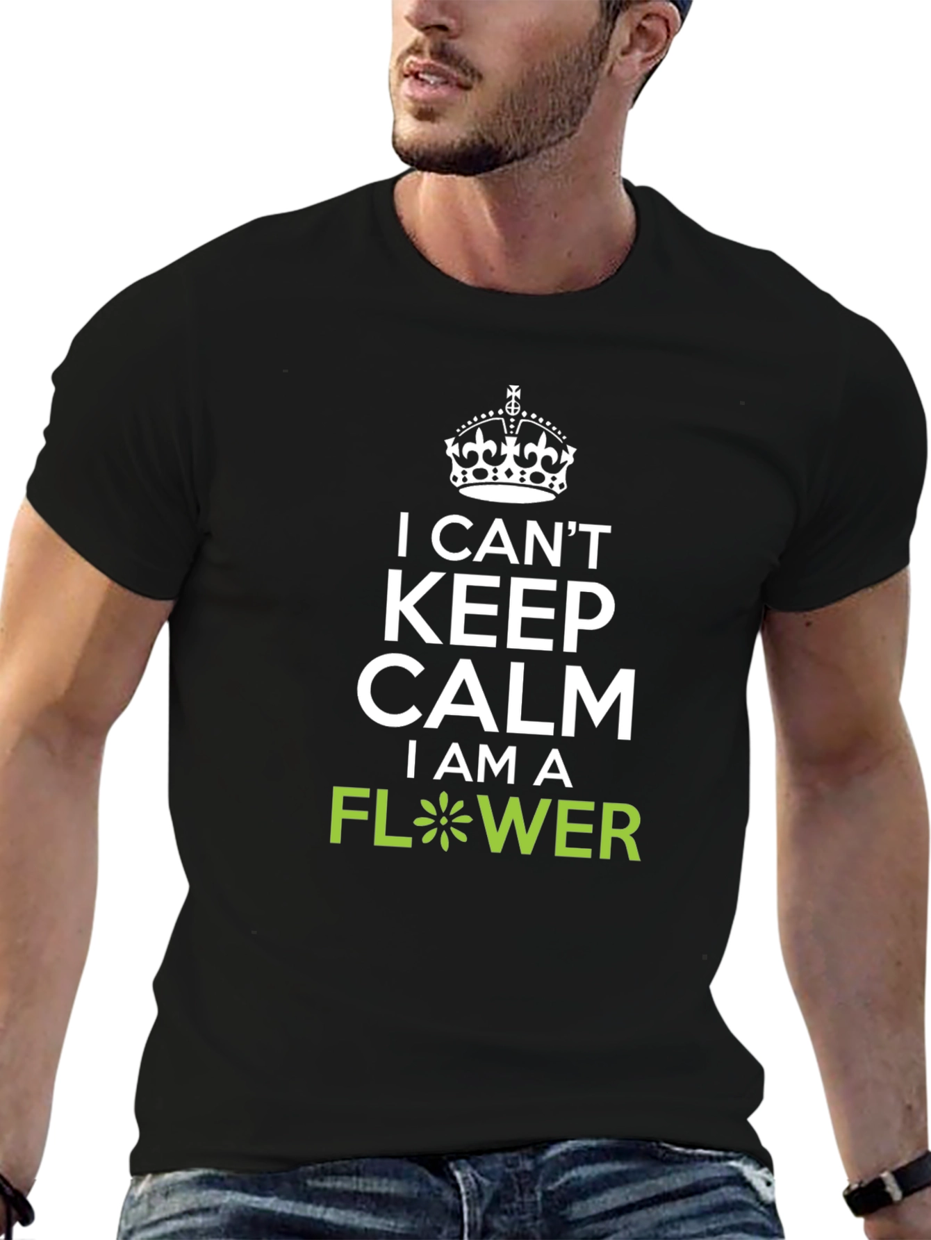 I Cant Keep Calm Flower Graphic T-Shirt