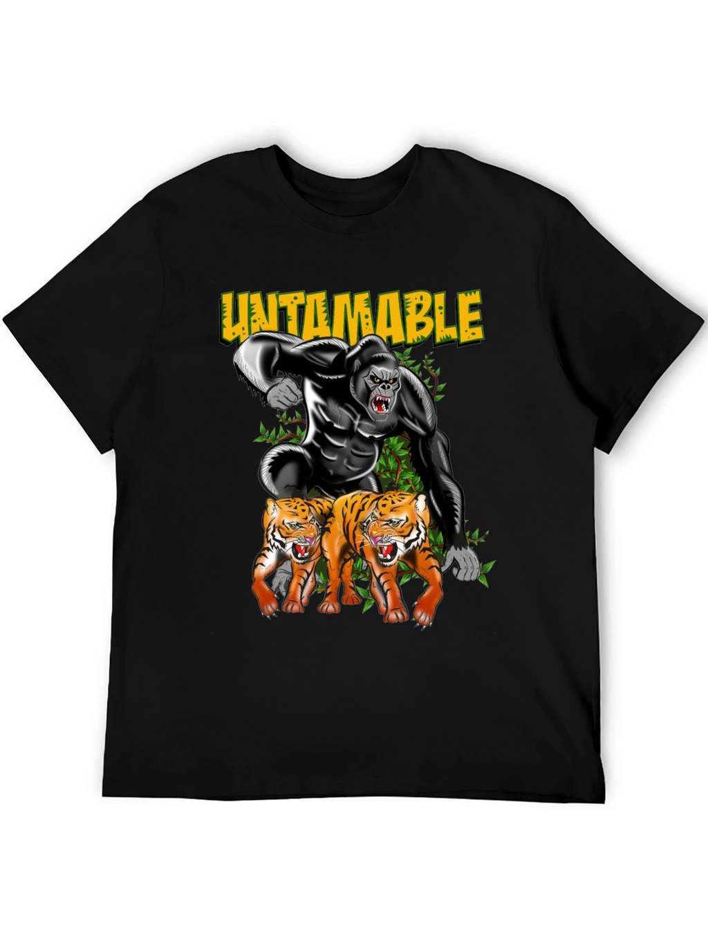 Untamable Gorilla and Tiger Graphic Tee