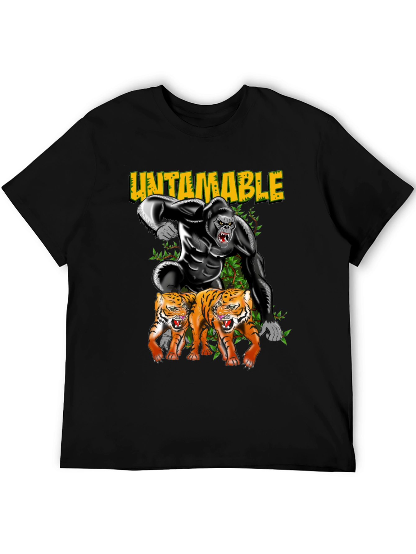 Untamable Gorilla and Tiger Graphic Tee